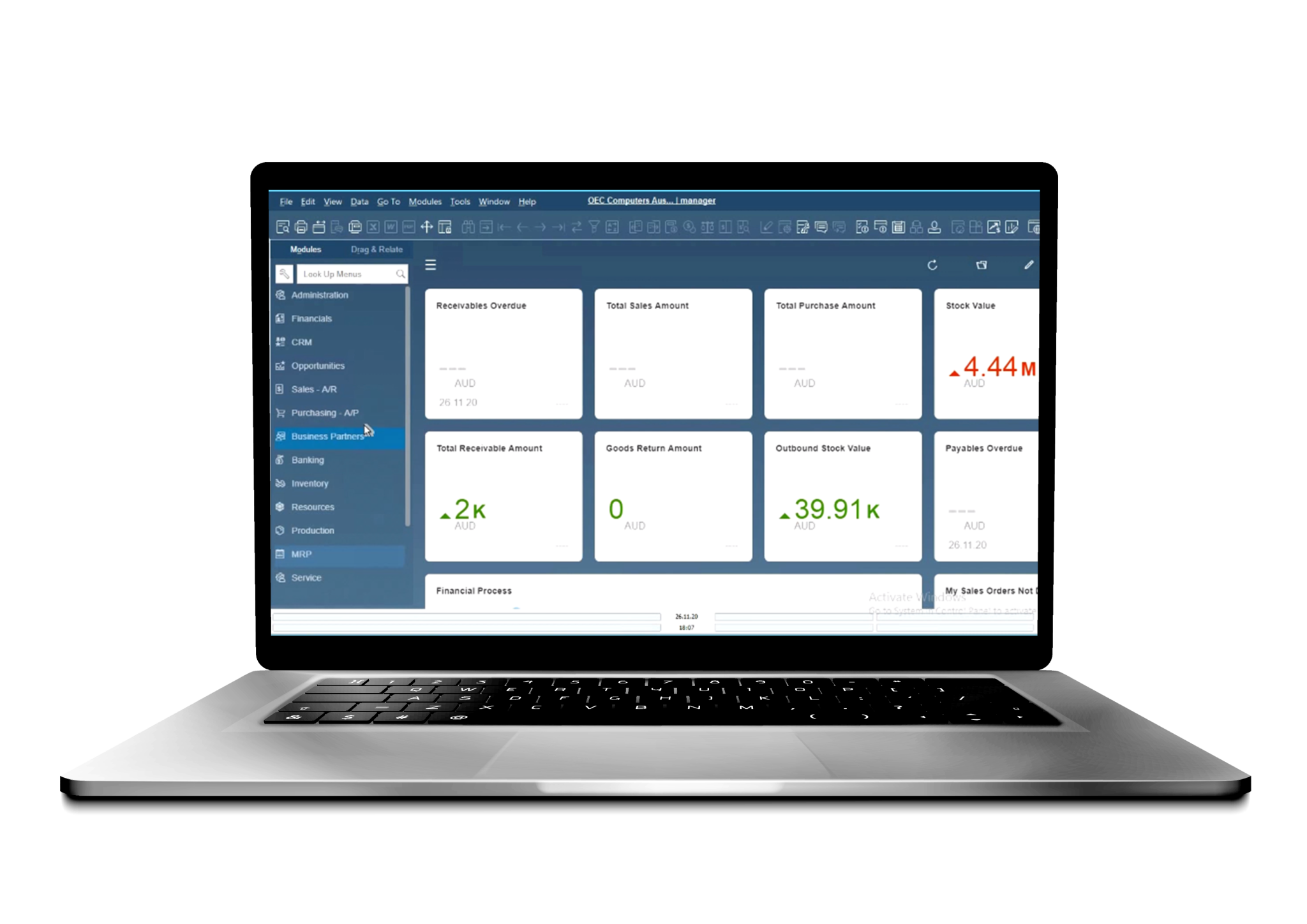 Sap business one for shipping beone solution