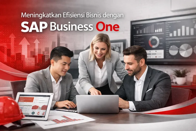 Ilustrasi manfaat SAP Business One bagi perusahaan corporate melalui dashboard analitik real-time