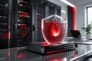 Firewall jaringan melindungi server dan data perusahaan dari ancaman siber