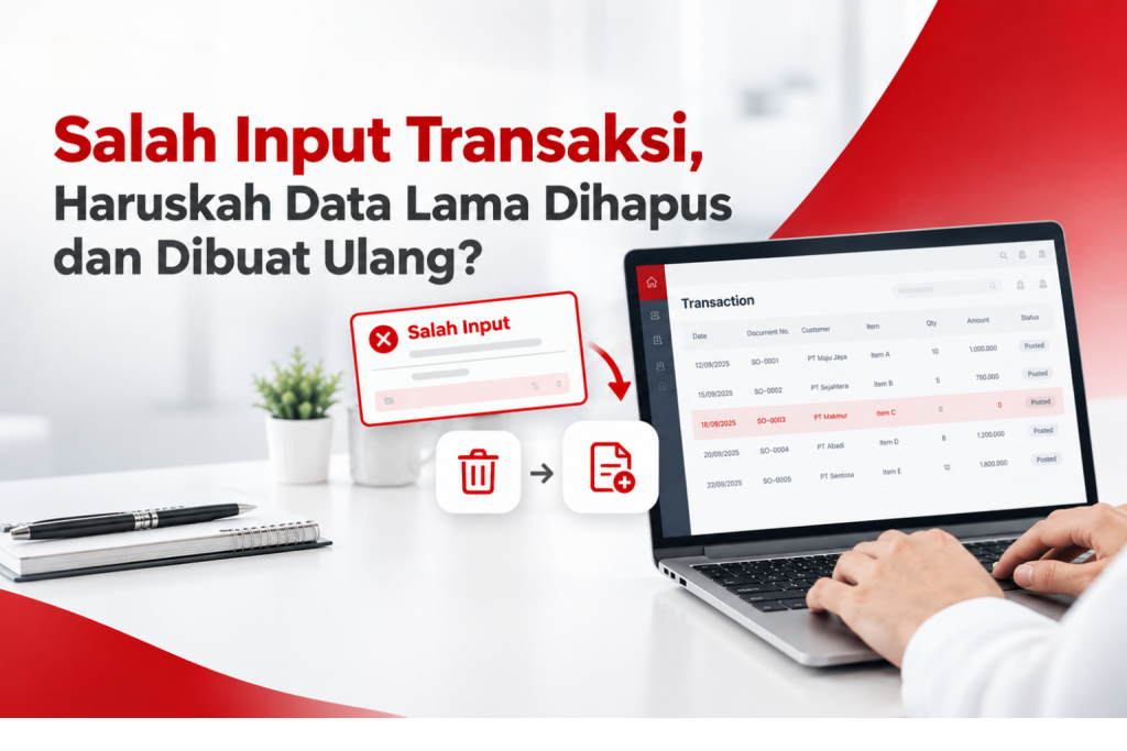 Salah Input Transaksi, Haruskah Data Lama Dihapus dan Dibuat Ulang?